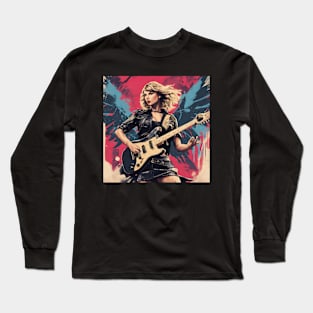 Taylor Swift vintage dnd style art Long Sleeve T-Shirt